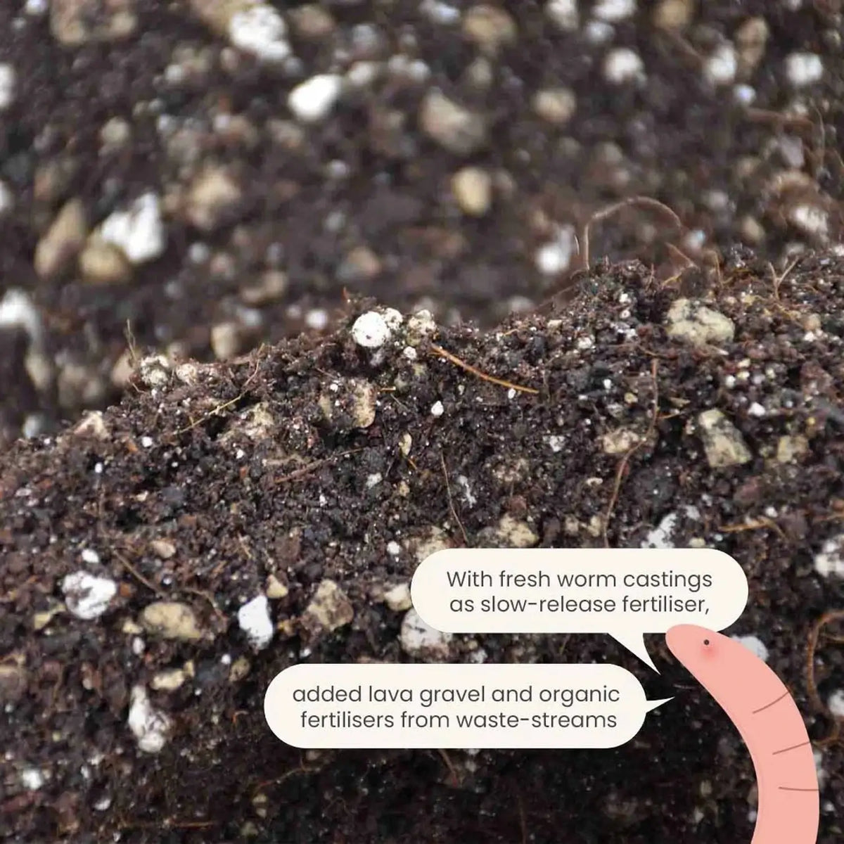 Bonsai Soil Mix on white background, product photo 7.