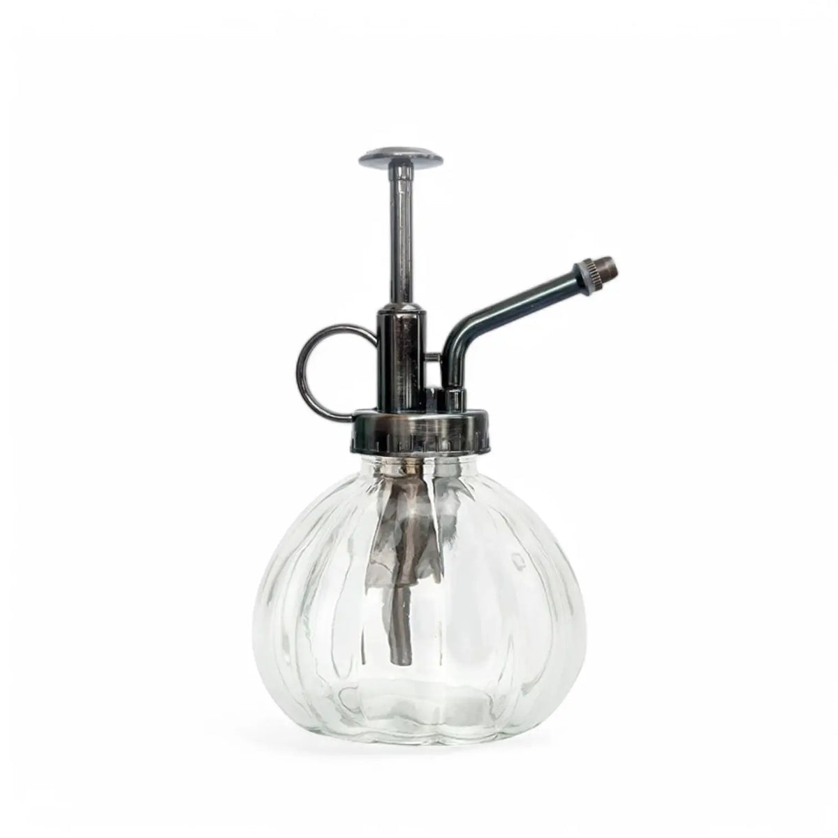 Vintage-Glaszerstäuber auf weißem Hintergrund, Produktfoto 4.
