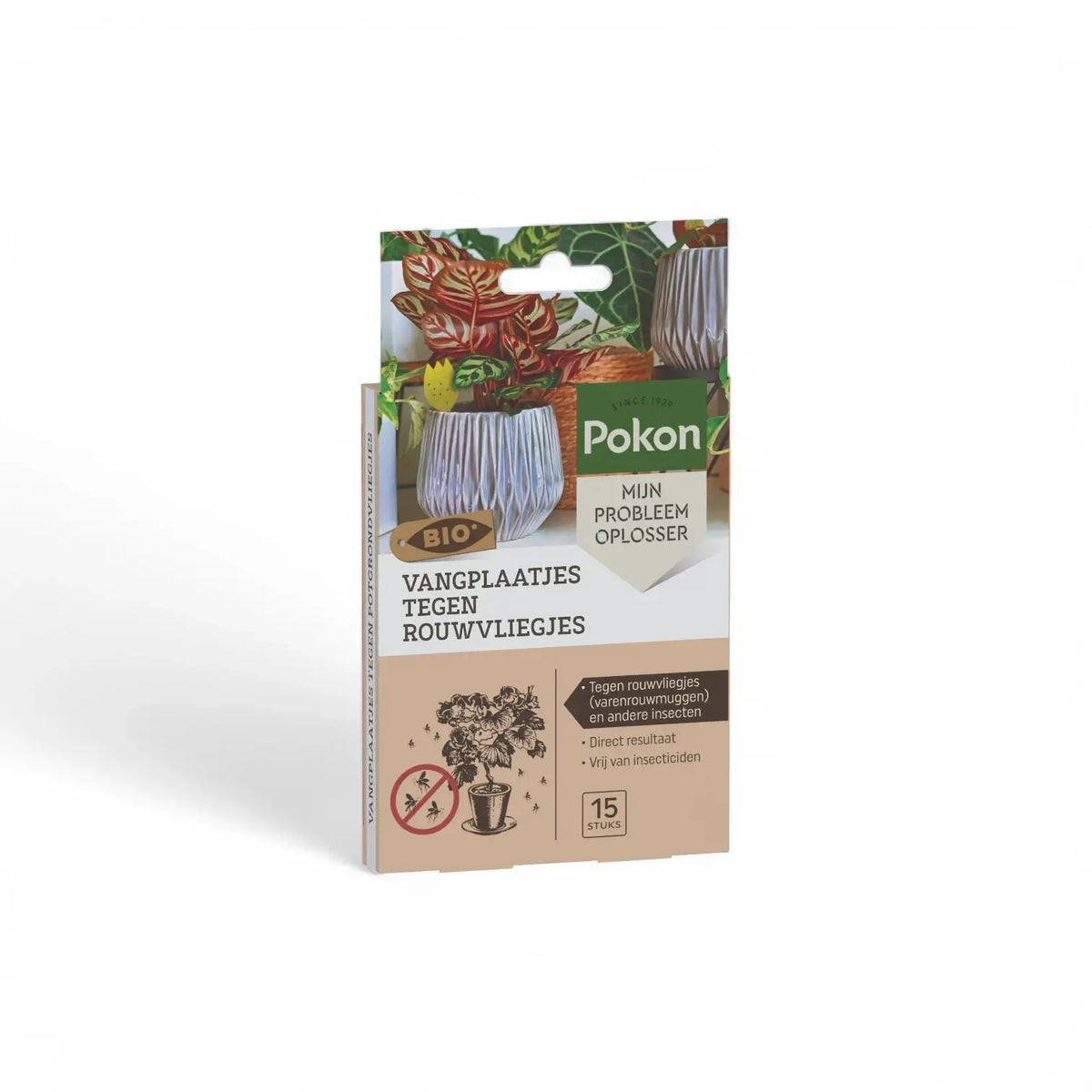 Pokon Bio Klebefallen – Hauptproduktfoto vor weißem Hintergrund.