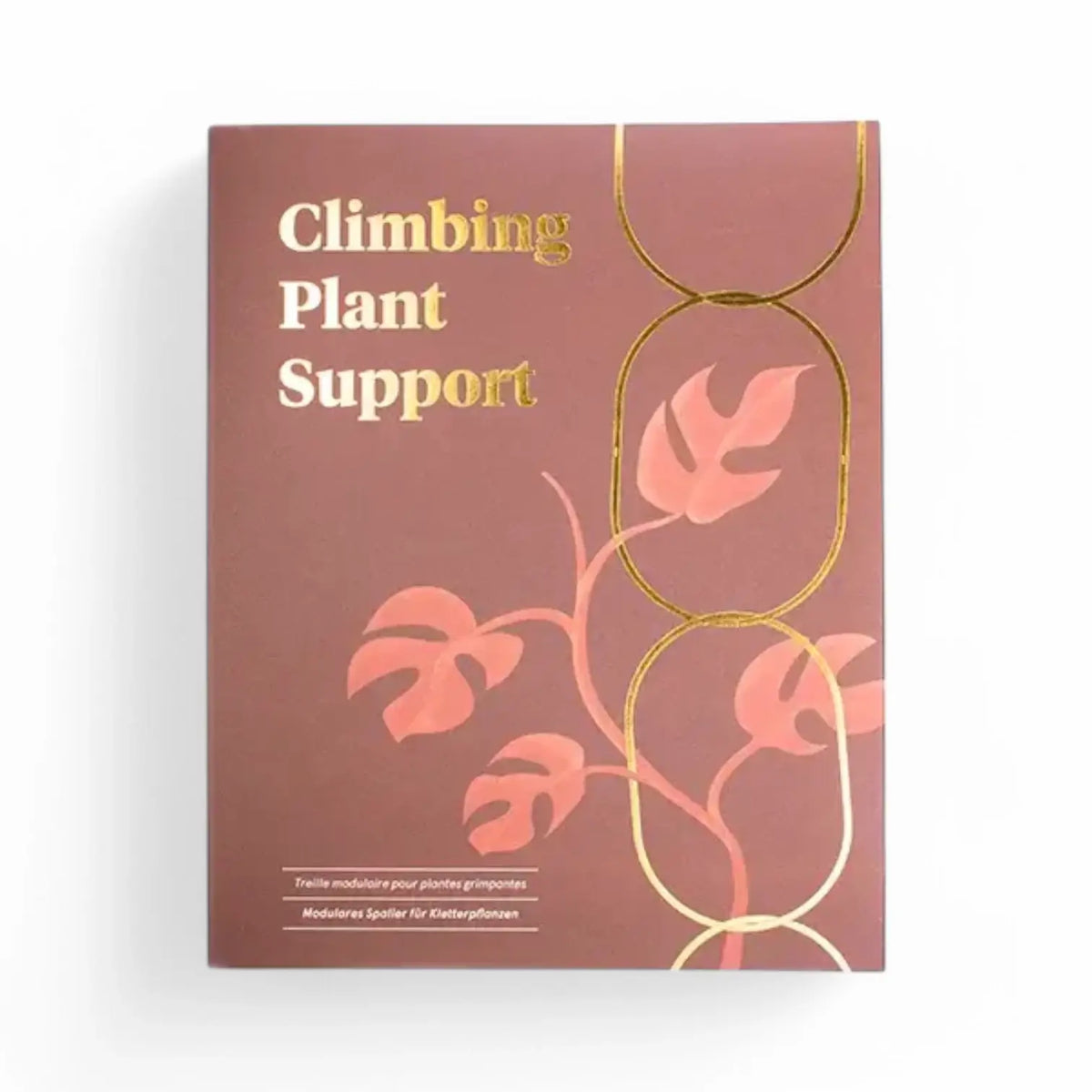 Goldene Messingkette – Pflanzenstütze für Kletterpflanzen auf weißem Hintergrund, Produktfoto 3.