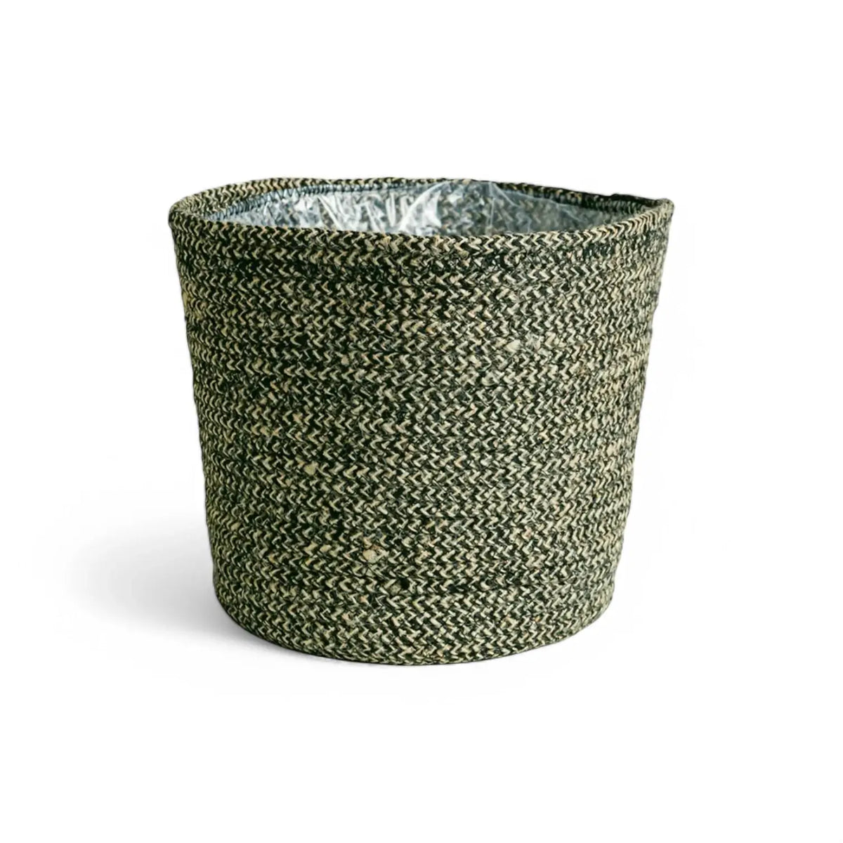 Basket Planter 'Selin' on white background, product photo 3.