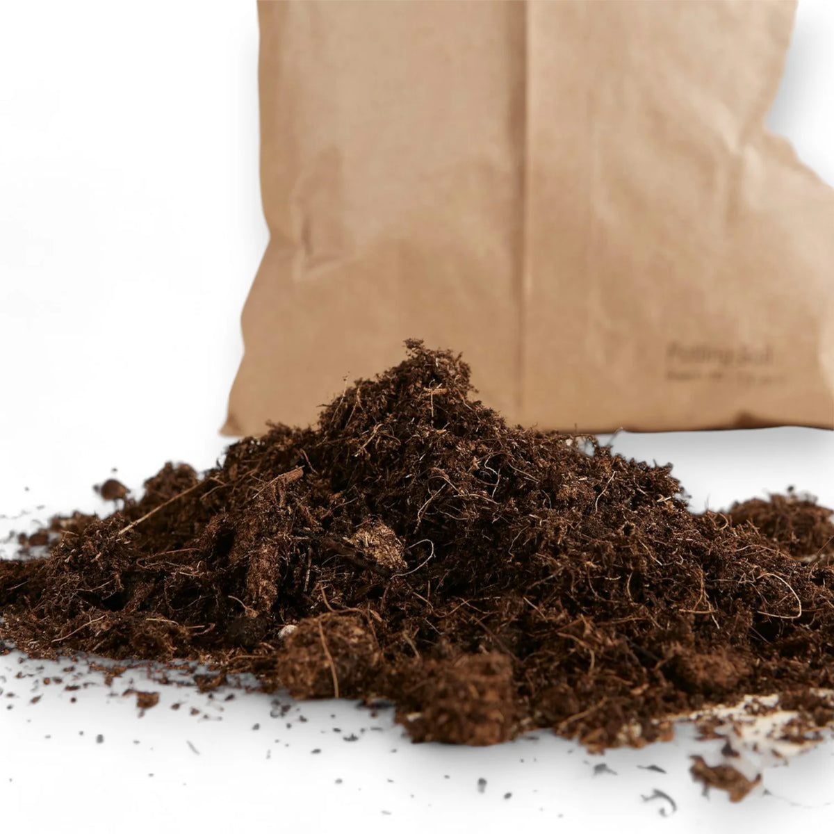 Erdemix, Substrat, Erde Hauptproduktfoto vor weißem Hintergrund.