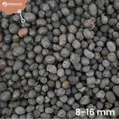 Blähton-Kugeln vor weißem Hintergrund, Produktfoto 3.