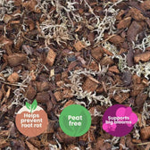 Orchid Potting Mix on white background, product photo 7.