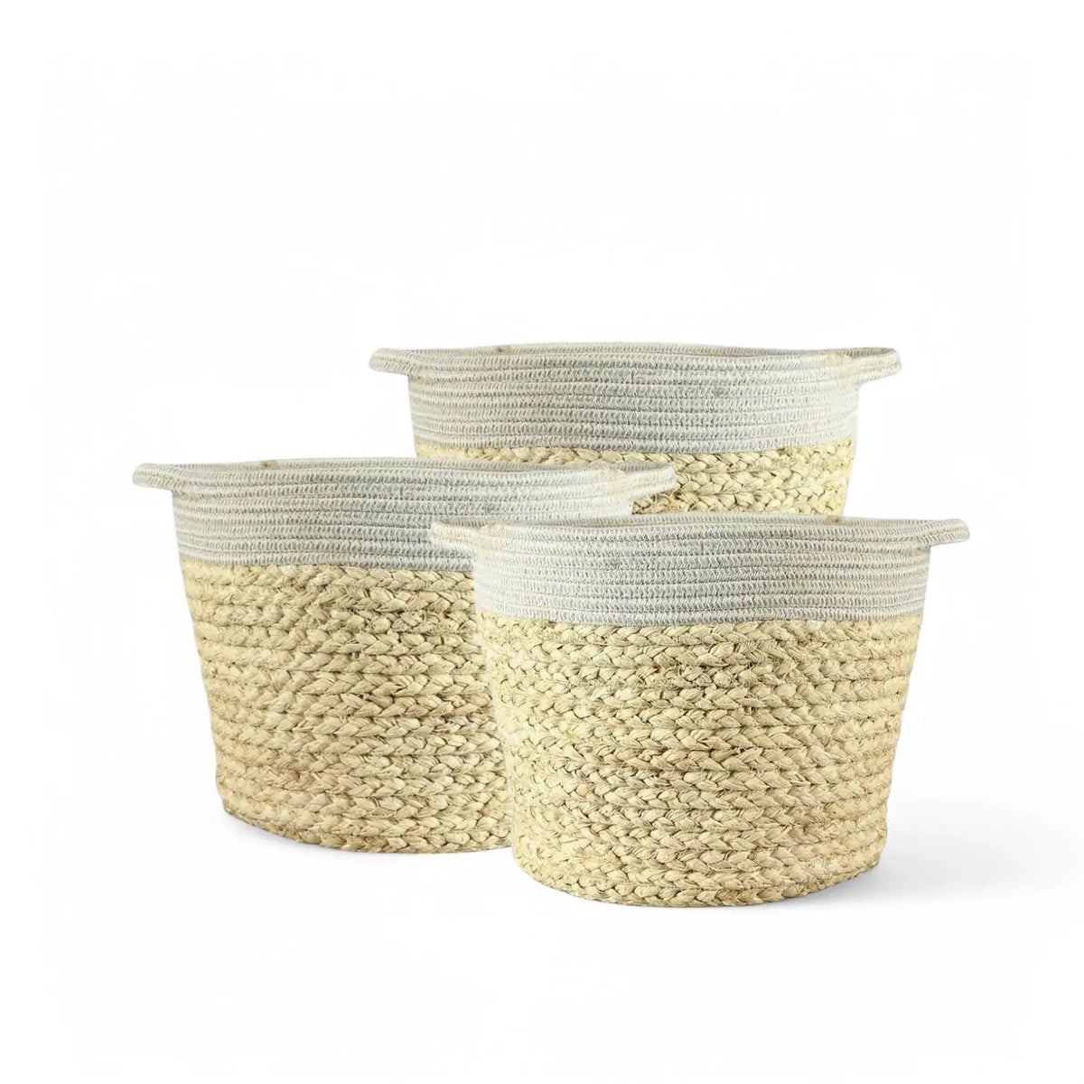Planter Basket 'Lombok' on white background, product photo 2.
