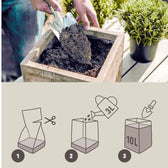 Kompaktes Kokosfaser-Substrat vor weißem Hintergrund, Produktfoto 3.