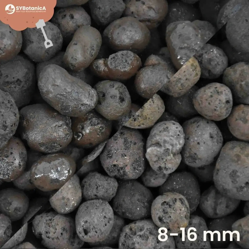 Expanded Clay Balls on white background, product photo 2.