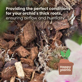 Orchid Potting Mix on white background, product photo 8.