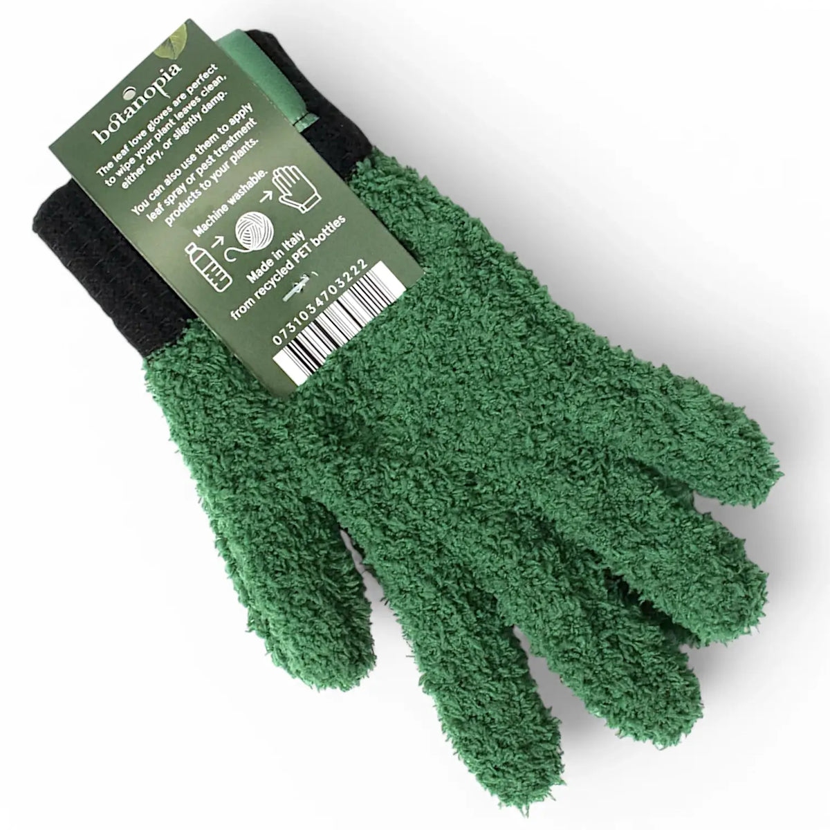 Microfiber Dusting Gloves for Plants on white background, product photo 5.