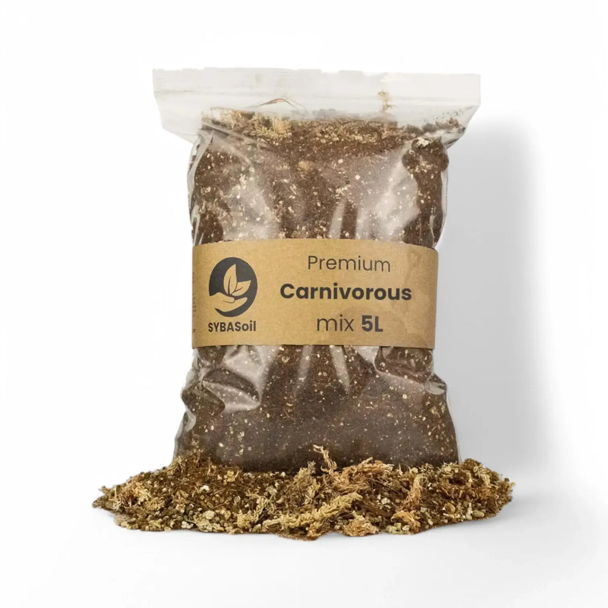 Carnivorous Plant Soil Mix on white background, product photo 7.