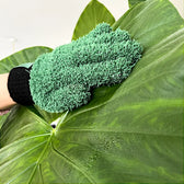 Microfiber Dusting Gloves for Plants on white background, product photo 3.