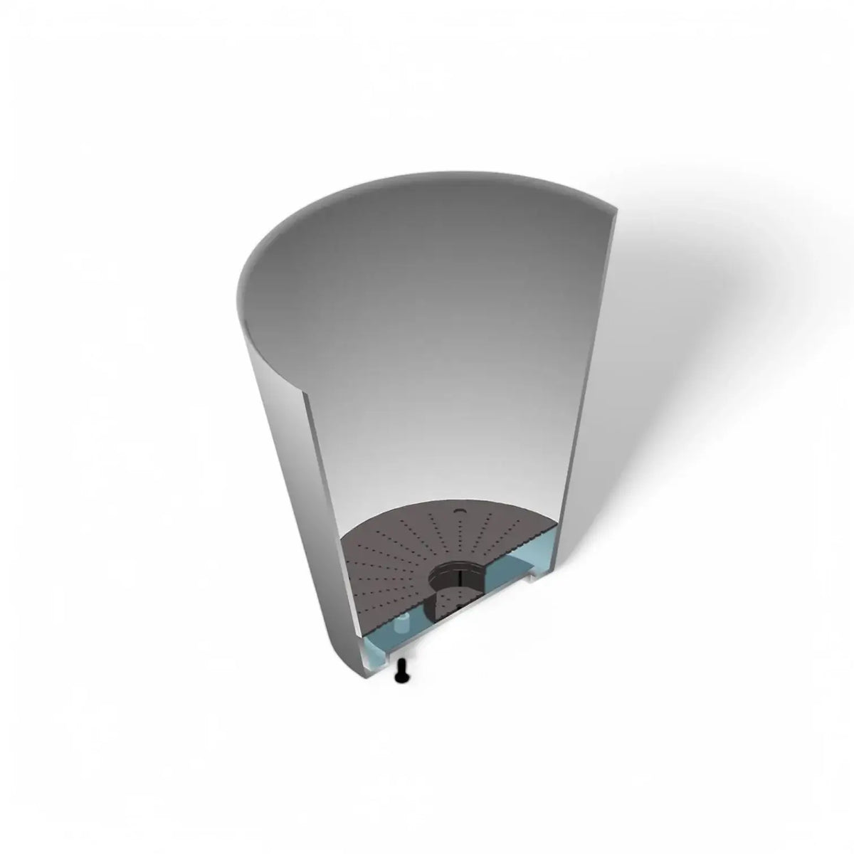 Artstone Planter 'Claire' on white background, product photo 4.