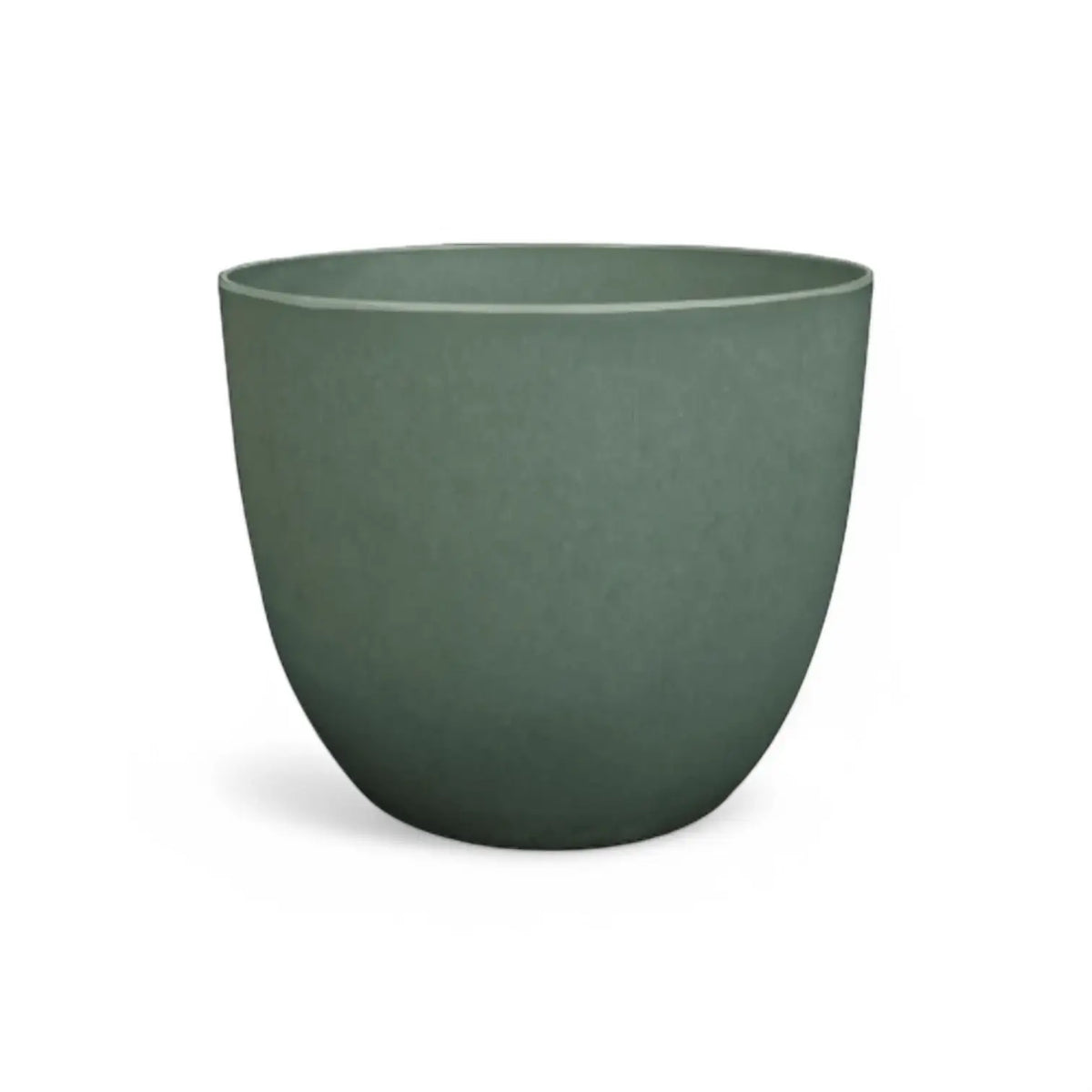 Artstone Pot 'Bola' on white background, product photo 6.