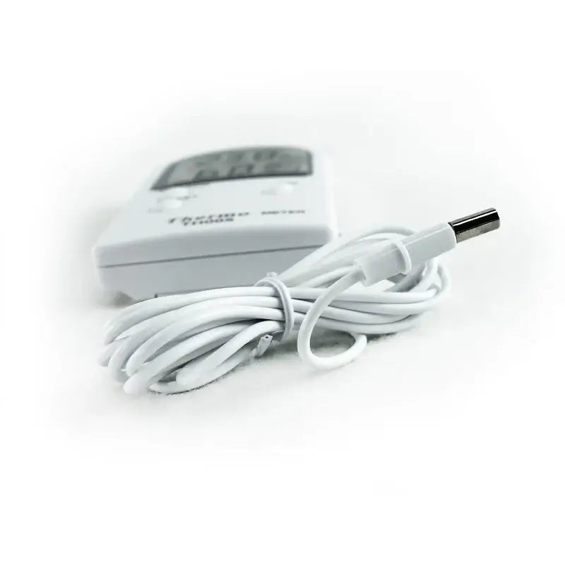 Hygrometer Thermometer  vor weißem Hintergrund, Produktfoto 3.