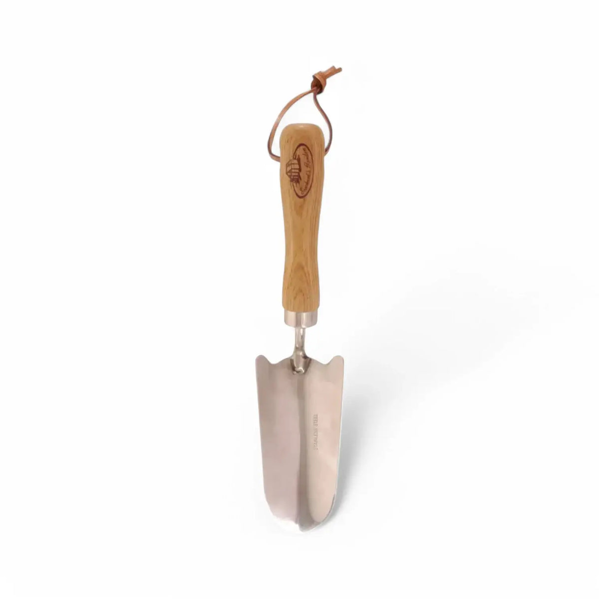 Edelstahl Hund Schaufel Spaten Hauptproduktfoto vor weißem Hintergrund.